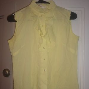 Vintage  Diane Young yellow blouse